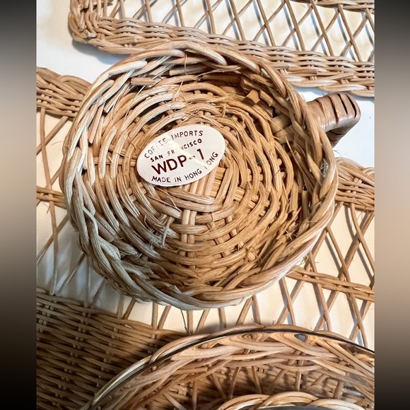 Vintage Rattan Boho 2 Place Settings Dining - Picture 8 of 8